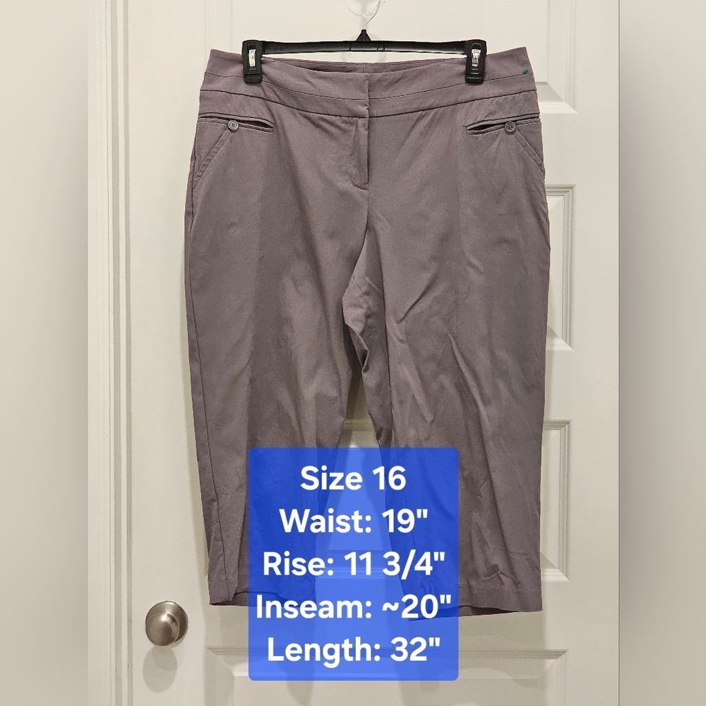 Lane Bryant 2-Pocket Capri Pants, EUC, Size 16 (1X)